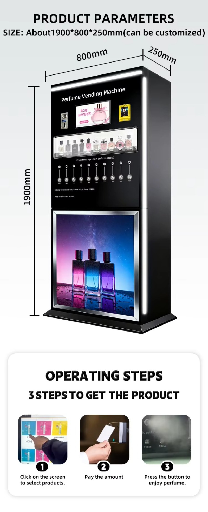 Máquina Expendedora de Perfume - Perfume Fragrance Sale reseña y precio